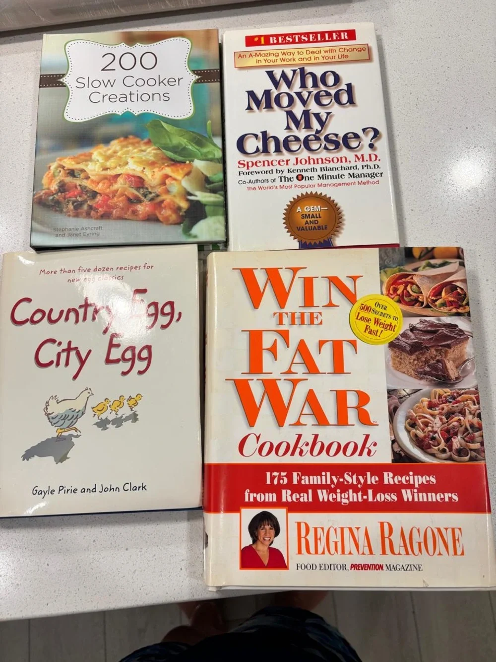 Who Moved My Cheese? & 200 Slow Cooker HC Lot + FREE Bonus Cookbook